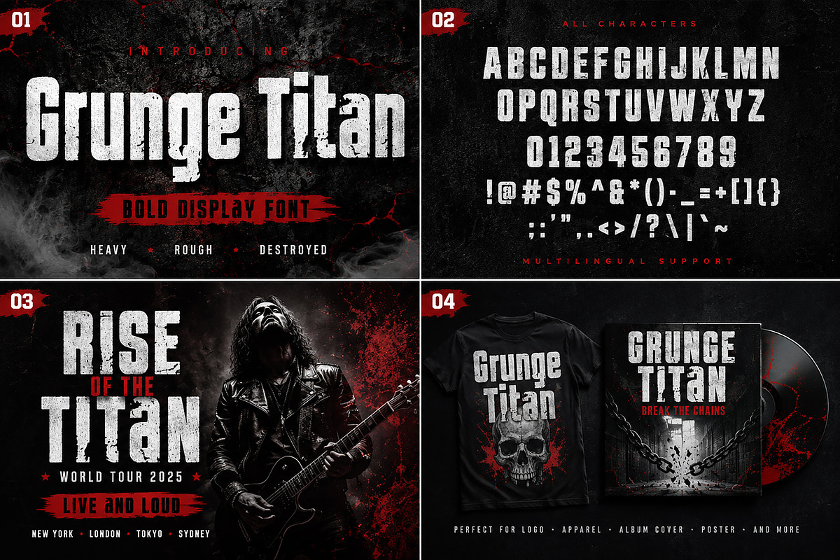 Grunge Titan, a Serif Font by Wow Magic (Photo 2 of 5)