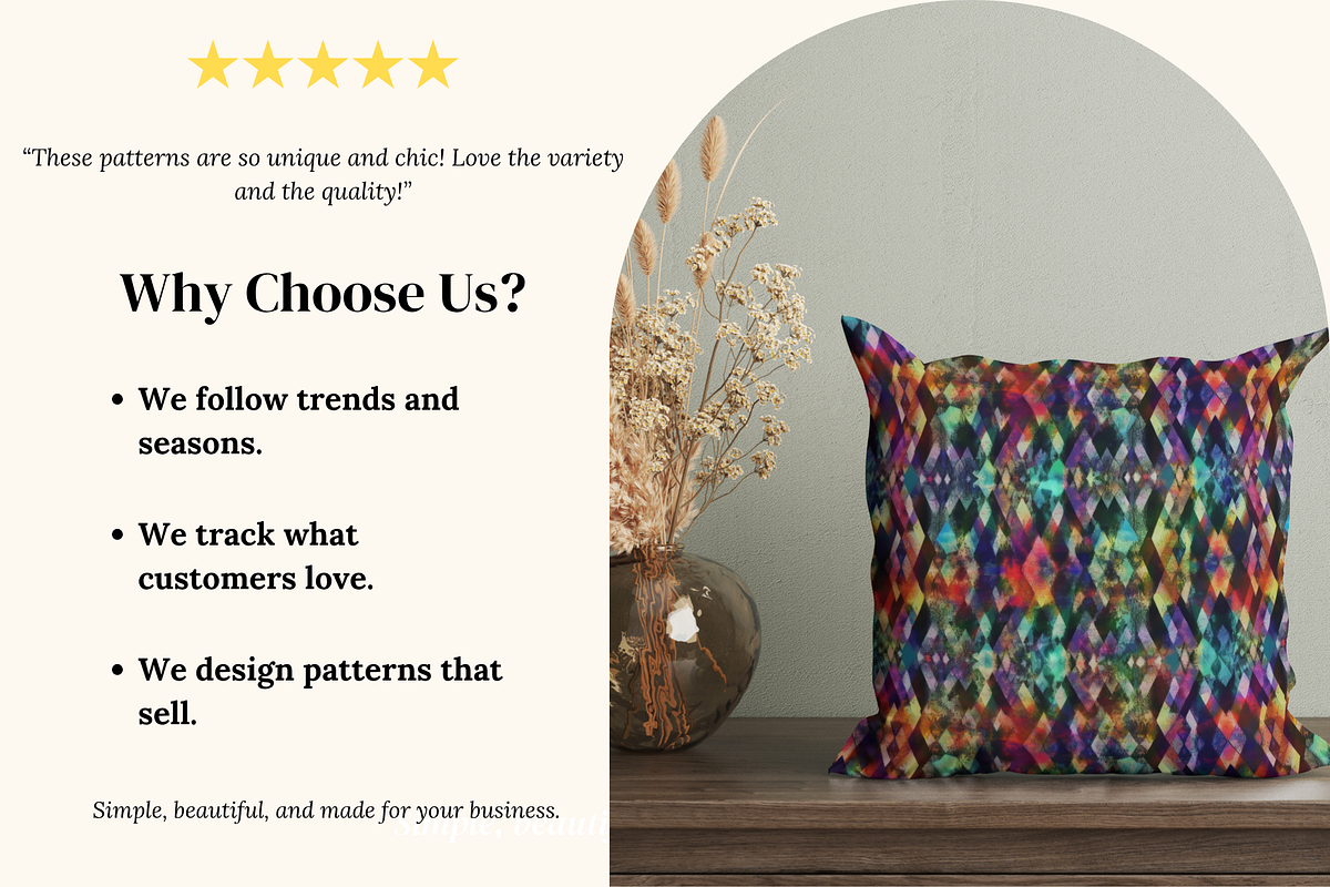 Diamonds seamless patterns, a Pattern Graphic by Ninterints (Photo 3 of 16)