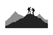 Adventure Hiking Silhouette Bundle, an Object Graphic by Designs_River (Thumbnail 11 of 16)