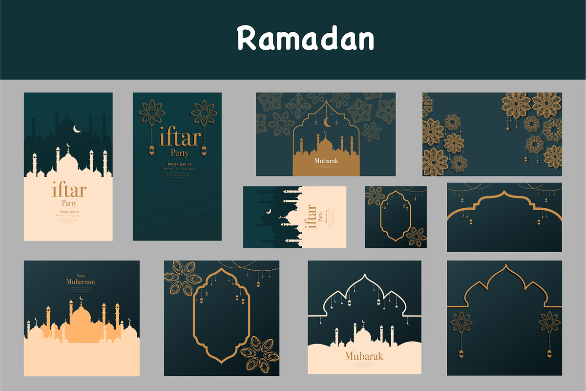 Ramadan islamic new year background, a Decorative Illustration by foxndeer (Photo 1 of 4)
