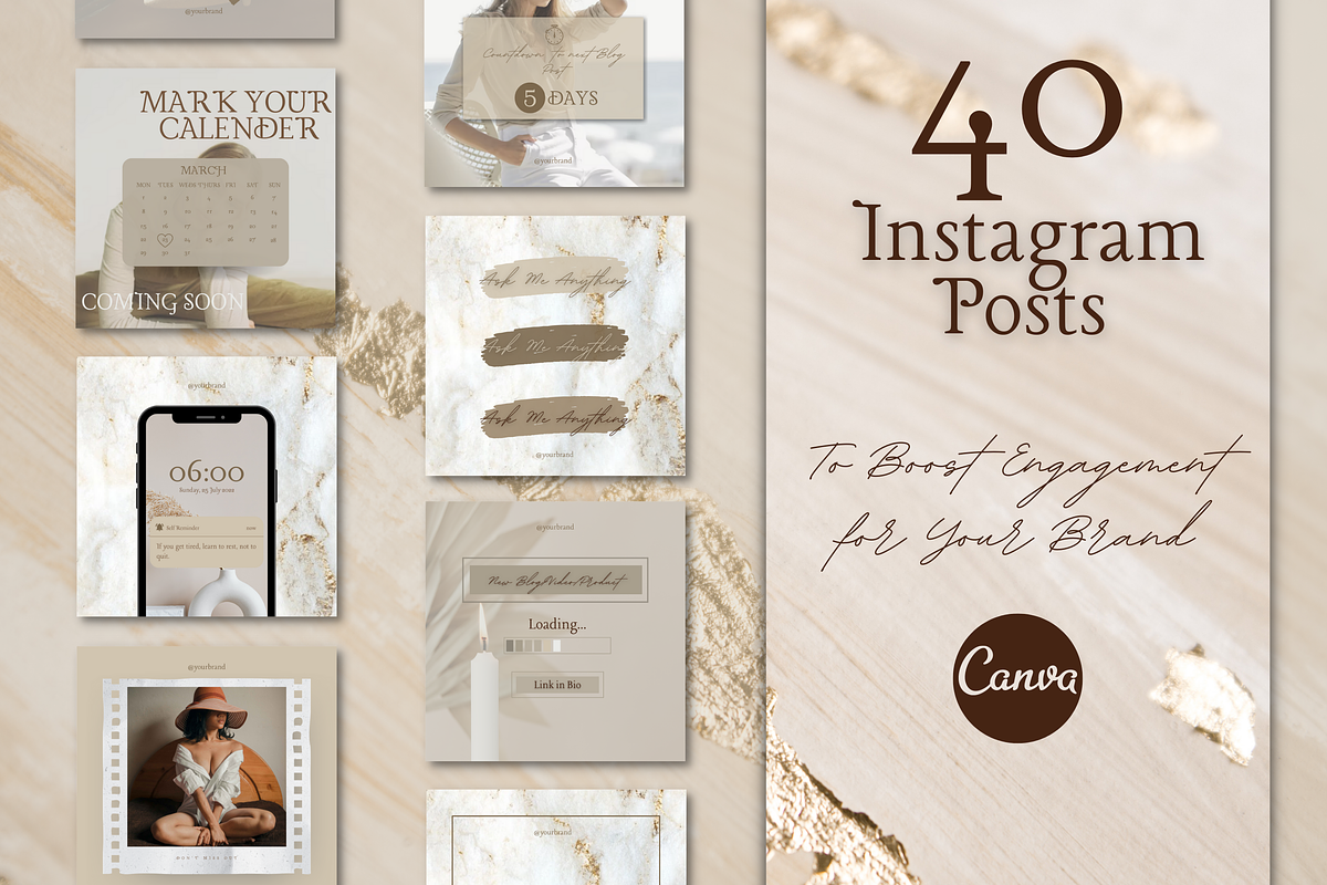 Instagram Template Blogger Neutral, a Social Media Template by Faytemplates (Photo 3 of 9)