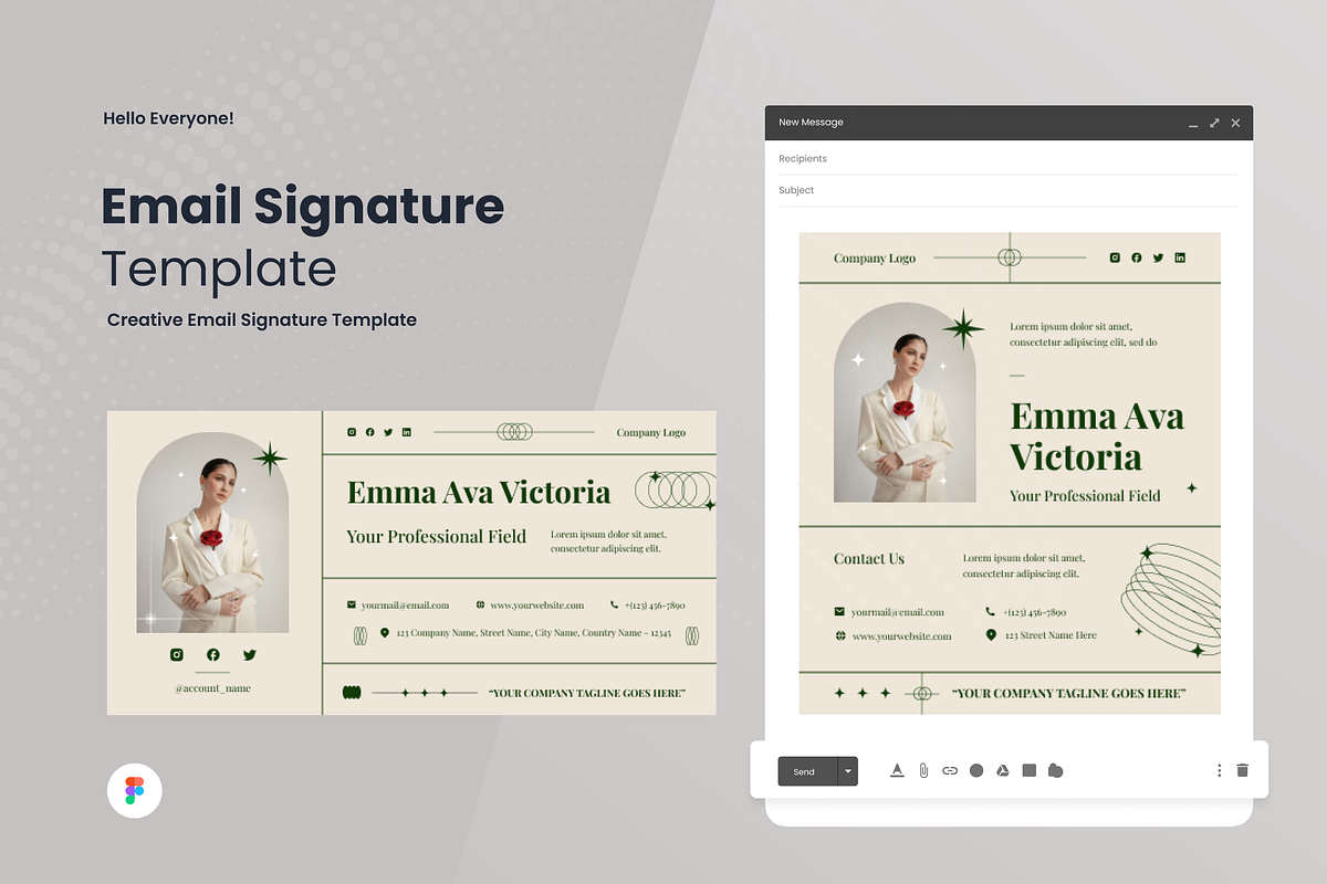 Aesthetica - Email Signature, an Email Template by SquidPixey (Photo 1 of 4)