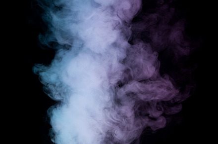 Colorful Smoke on Black Background