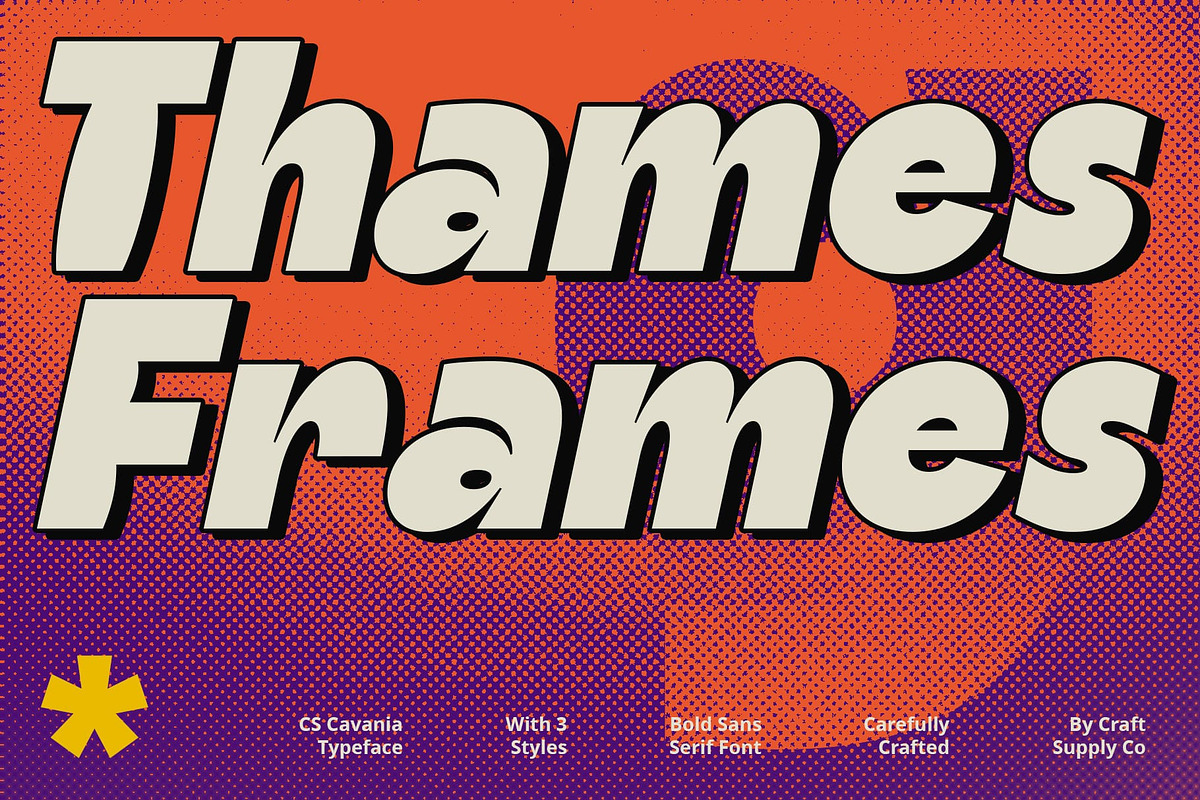 CS Cavania – Bold Font, a Sans Serif Font by Craft Supply Co. (Photo 3 of 8)