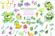 200 Tropical Watercolor Clipart, a Food Illustration by LilyBoo Clipart (Thumbnail 2 of 8)