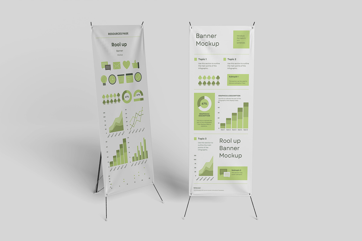 Rool up Banner Mockup, a Books & Magazine Mockup by mahhyud (Photo 7 of 11)