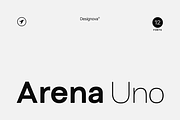 Arena Uno - Modern Font Family, a Sans Serif Font by Designova® (Thumbnail 1 of 17)
