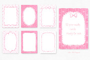 Pink Watercolor Hand-Drawn Frames, an Object Graphic by Solo Art Original (Thumbnail 8 of 14)
