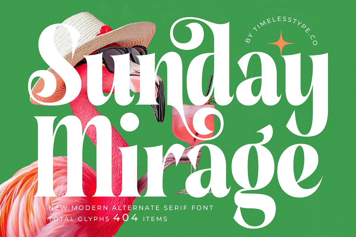 Sunday Mirage Modern Serif Font, a Script Font by timelesstype.co (Photo 1 of 20)