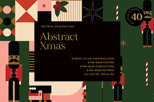 Abstract Christmas Set