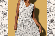 Sketched Japanese Anemones, a Pattern Graphic by MalyskaStudio (Thumbnail 3 of 11)
