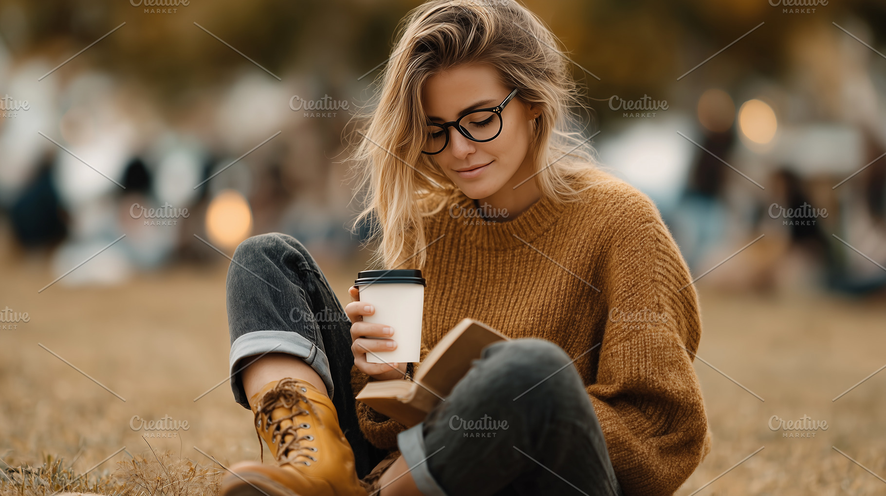 Young woman in glasses and sweater, a Person Photo by MistyDay