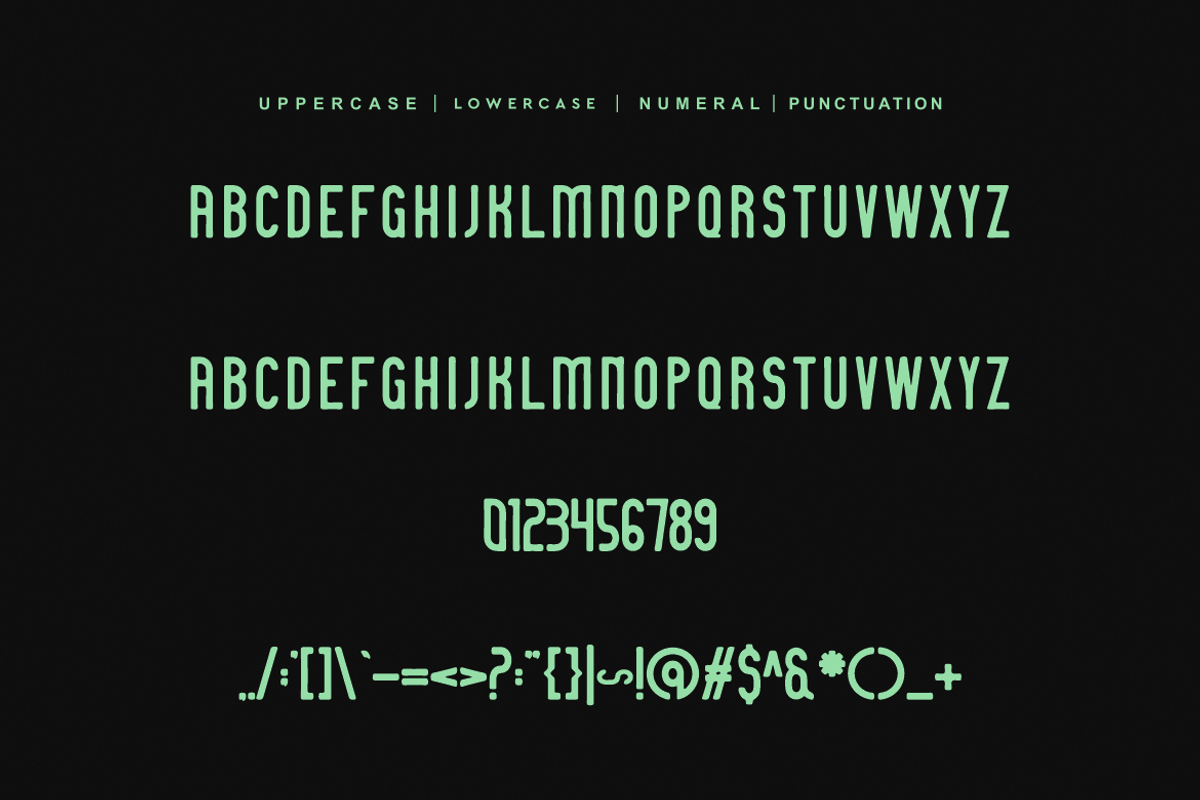 Hekotha - Tall & Condensed Font, a Sans Serif Font by QR Design Studio (Photo 5 of 6)