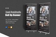 Best Fashionio Roll Up Banner, a Print Template by Esensifiksi.studio (Thumbnail 1 of 2)