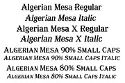 Algerian Mesa, a Font by FontMesa (Thumbnail 4 of 6)