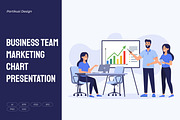 Business Team Marketing Chart, a Work Illustration by Partikusi Design (Thumbnail 1 of 3)