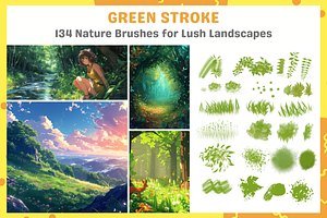 134 Premium Nature Brushes