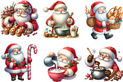 Santa Baking Clipart, an Illustration by Designking (Thumbnail 3 of 5)