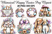 Whimsical Happy Easter PNG Clipart, an Illustration by RobertsArt (Thumbnail 1 of 5)