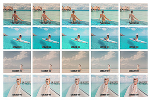 20 Maldives Lightroom Presets LUTs