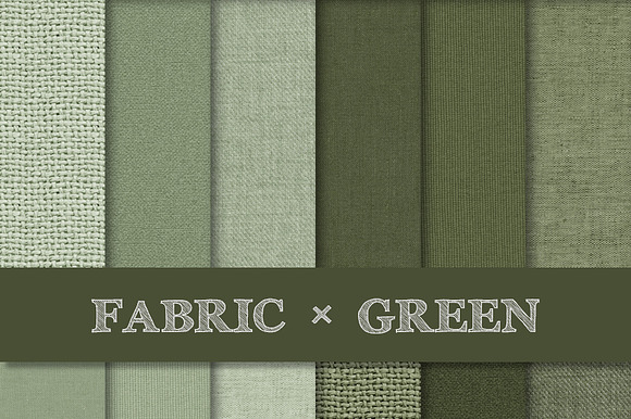 Fabric Texture Backgrounds - Green preview 5