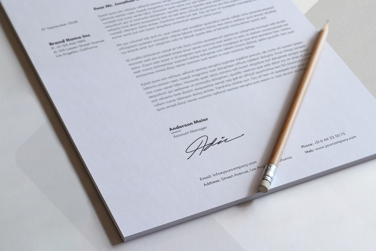 Canva Letterhead, a Stationery Template by DesignDevisers (Photo 7 of 9)