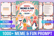 1000+ Meme & Fun Prompt Book, a Stationery Template by Designmela01 (Thumbnail 1 of 5)