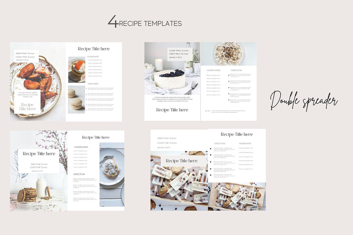 Canva Minimal Cookbook Template, a Magazine Template by Deepa Template Studio (Photo 6 of 10)