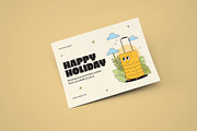 Travel Greeting Card - Retro Theme, a Card Template by Neermana (Thumbnail 3 of 4)