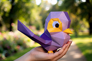 Sparrow bird - 3d papercraft, a Card Template by PAPER amaze (Thumbnail 4 of 4)