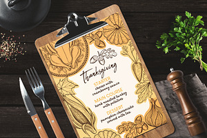 Thanksgiving Food Menu