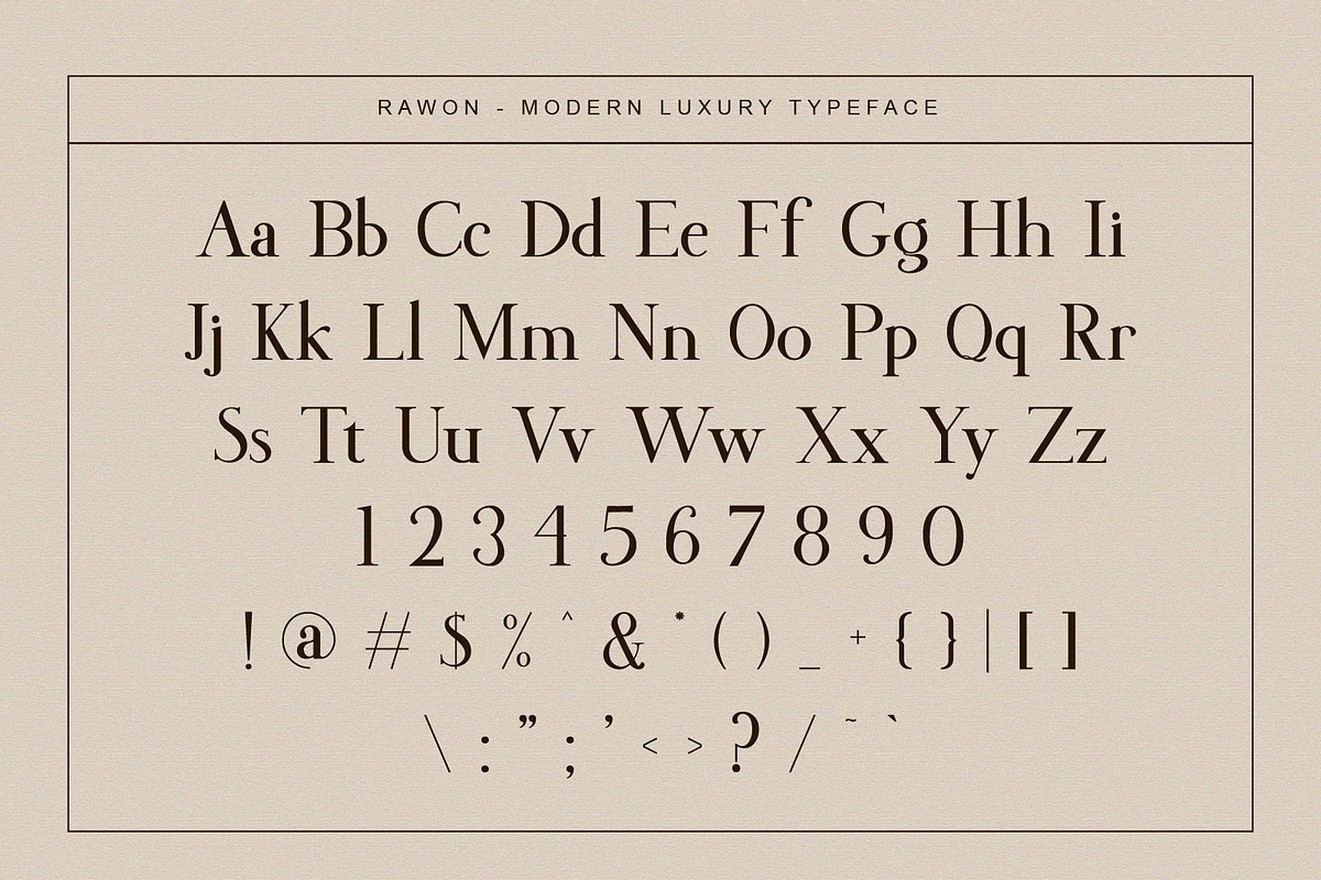 Rawon | Luxurious Serif Font, a Serif Font by MustofaCreative (Photo 6 of 7)