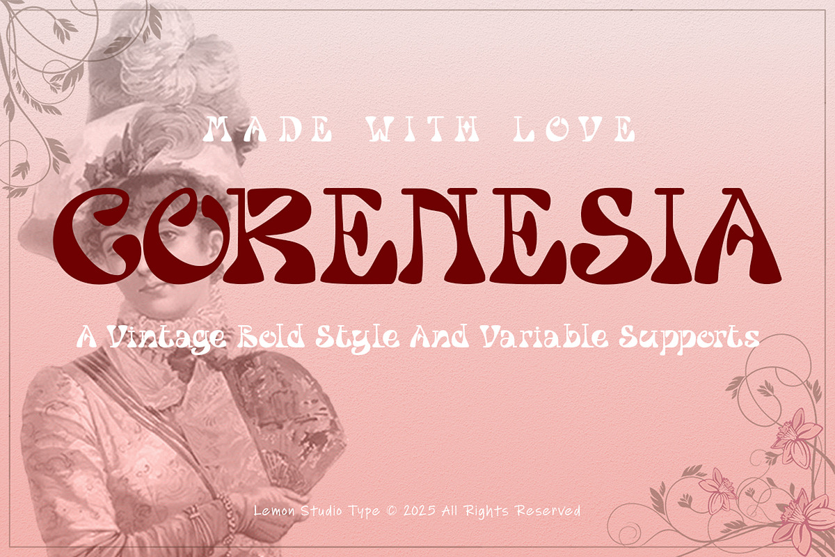 Corenesia, a Serif Font by Lemon Studio Type (Photo 1 of 5)