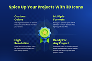 3D Shopping Icons, a Characters & Person 3D Model by Flat Icons (Thumbnail 3 of 8)
