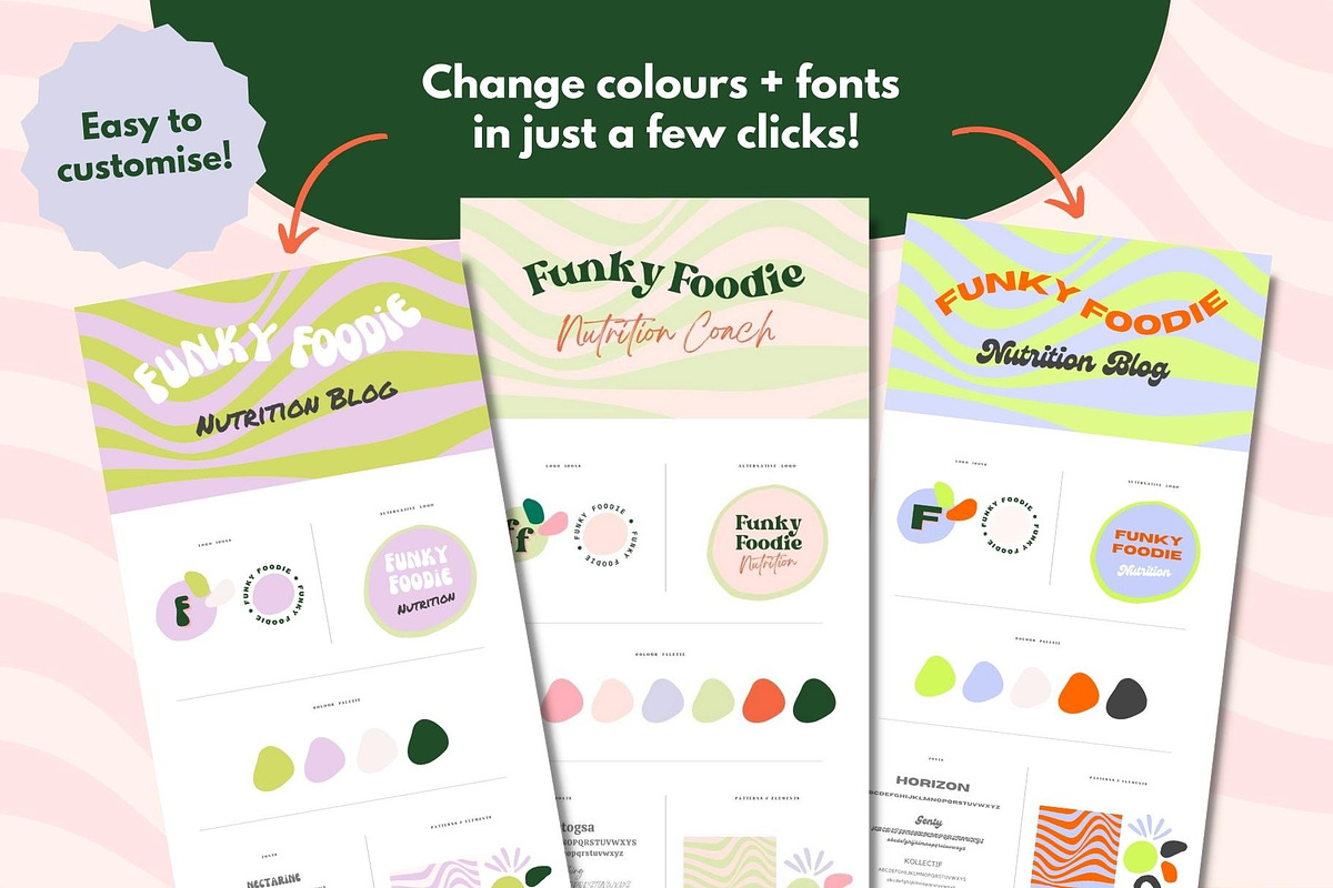 Bold logo design, Canva Branding Kit, a Branding & Logo Template by Kurly Creative (Photo 3 of 10)