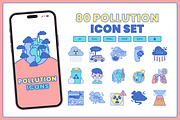 80 Pollution Icons, a Solid Icon by Flat Icons (Thumbnail 1 of 7)
