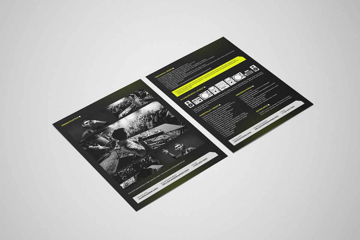 Event DJ Press Kit / Resume Template, a Resume Template by vinyljunkie (Photo 4 of 8)