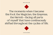 MAJOR ARCANA - Display Variable Type, a Serif Font by Artflorara (Thumbnail 6 of 21)