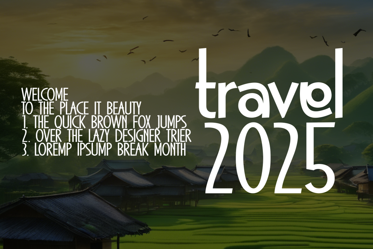 Fraverino - Travel Font, a Sans Serif Font by Monoletter Studio (Photo 2 of 4)