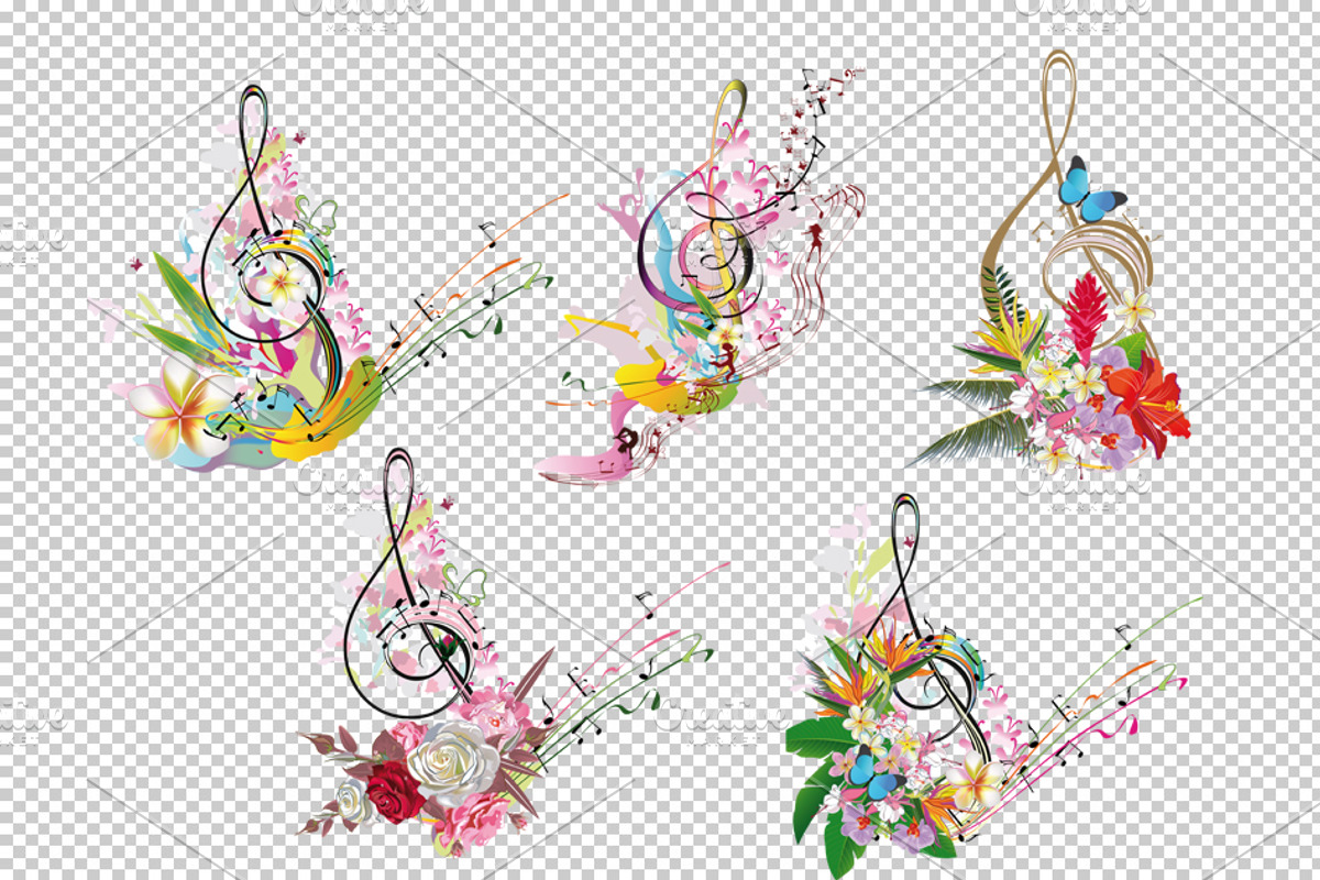 Musical Treble clefs!, a Decorative Illustration by Laifalight (Photo 2 of 18)