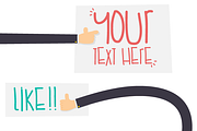 Vector set of hands, an Object Graphic by himoki (Thumbnail 2 of 5)