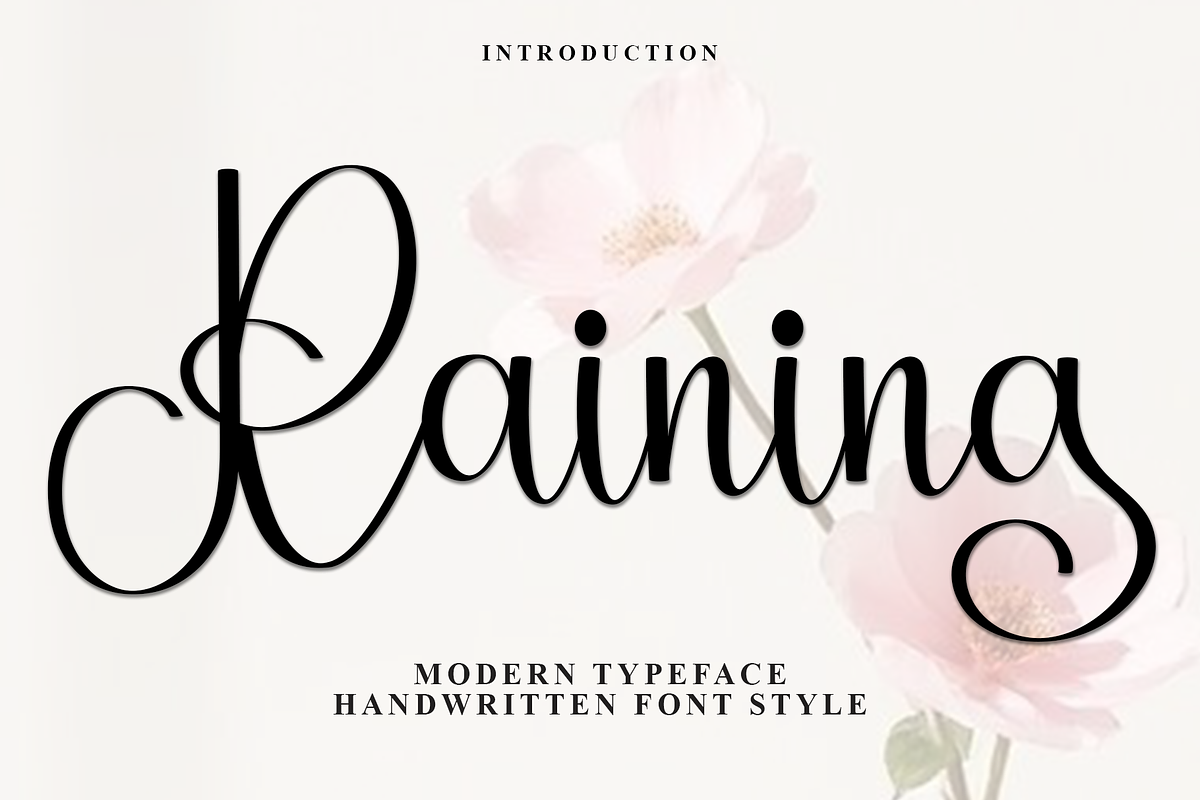 Raining, a Handwritten Font by InermediaSTUDIO (Photo 1 of 7)