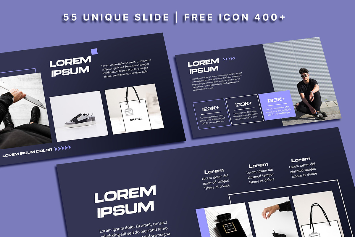 Dark Purple Powerpoint Template, a Presentation Template by SKY CREATION (Photo 2 of 6)