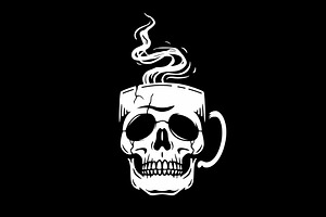 Black and white vector illustration