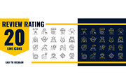 Review and rating stars ranking, an Object Illustration by Vector Tradition (Thumbnail 1 of 3)