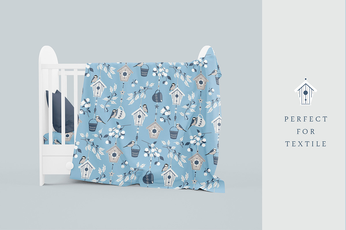 Bird Garden - Seamless Patterns, a Pattern Graphic by Pretty Meerkat (Photo 3 of 5)