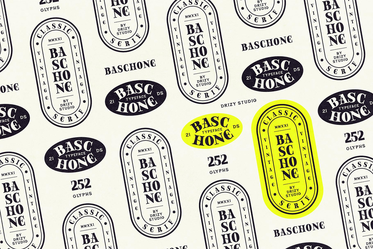 Baschone, a Serif Font by Drizy (Photo 7 of 9)