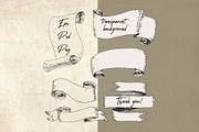 Vintage ribbons in engraving style, an Object Graphic by Alena Kaz (Thumbnail 4 of 4)