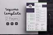 Modern Resume & CV Template, a Resume Template by Hito Graphic (Thumbnail 1 of 8)