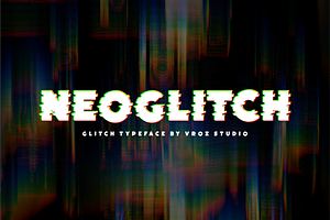 NEOGLITCH - Glitch Typeface font, a Font by Vroz Studio